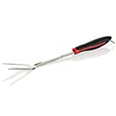 Genius BBQ grillgaffel XL köttgaffel tranchergaffel svart (ca 42 cm) – perfekt för att vrida grillmat – diskmaskinssäker