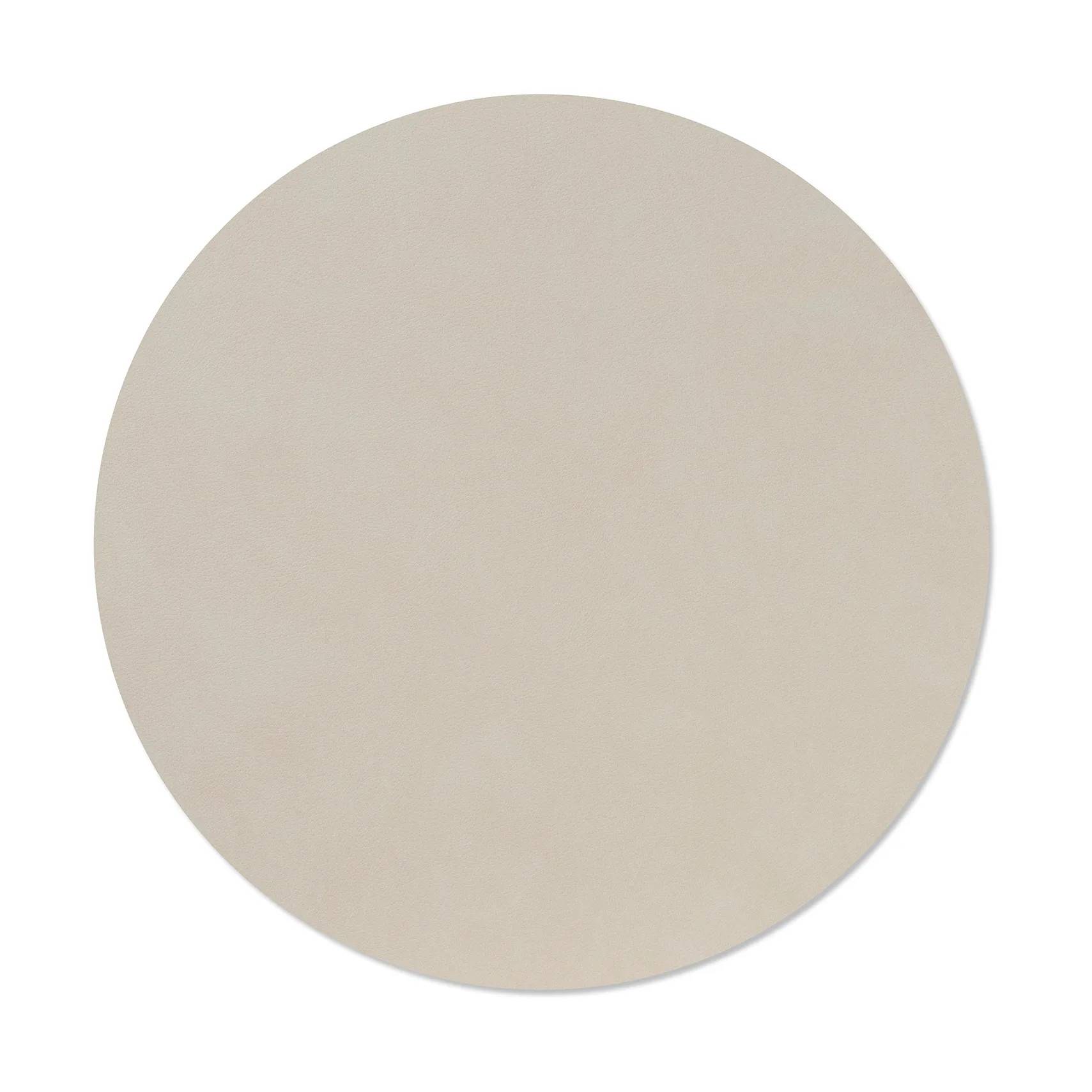 LIND DNA Nupo bordstablett Oyster white, circle, L - Vit