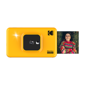Kodak Mini Shot 3 Retro Instant Kamera sort/gul - klik og print billeder med det samme