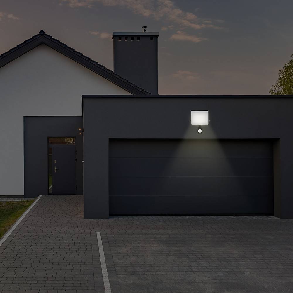 50W LED projektør med sensor - 120lm/W, IP65, Fast Connector, arbejdslampe, udendørs - Kulør : Neutral