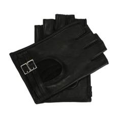 Kazar, Accessoarer, Dam, S, Läder, Fingerlösa läderkysshandskar - black (S)