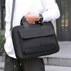 Female Tote Bag Fashion Laptop Bag Portable 15.6-Inch High-Capacity Highly Attractive Messenger Bag Game This Student Bag. - Black