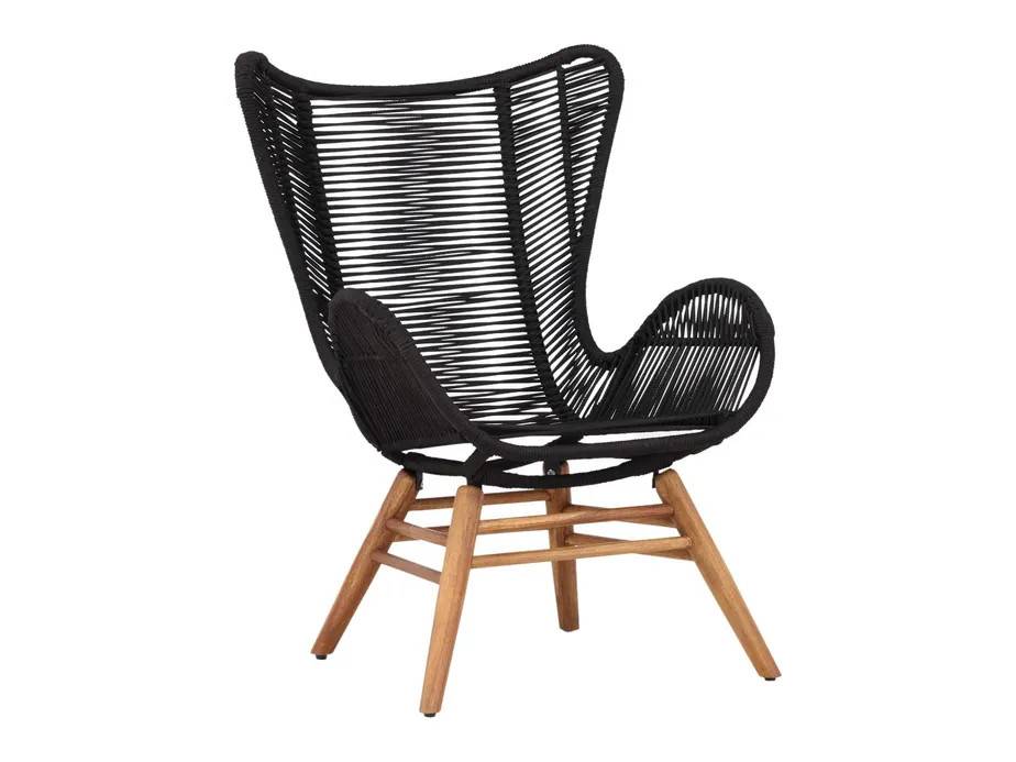 Venture Design Tingeling loungestol Sort/akacie