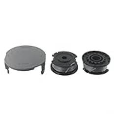 HomeVortex för Bosch grästrimmer linje F016800569 F016800385 med spolskyddssats F016F05320 för enkel grässkärning 18 23 26 serie 4 m 0,6 mm sladd reservdelar