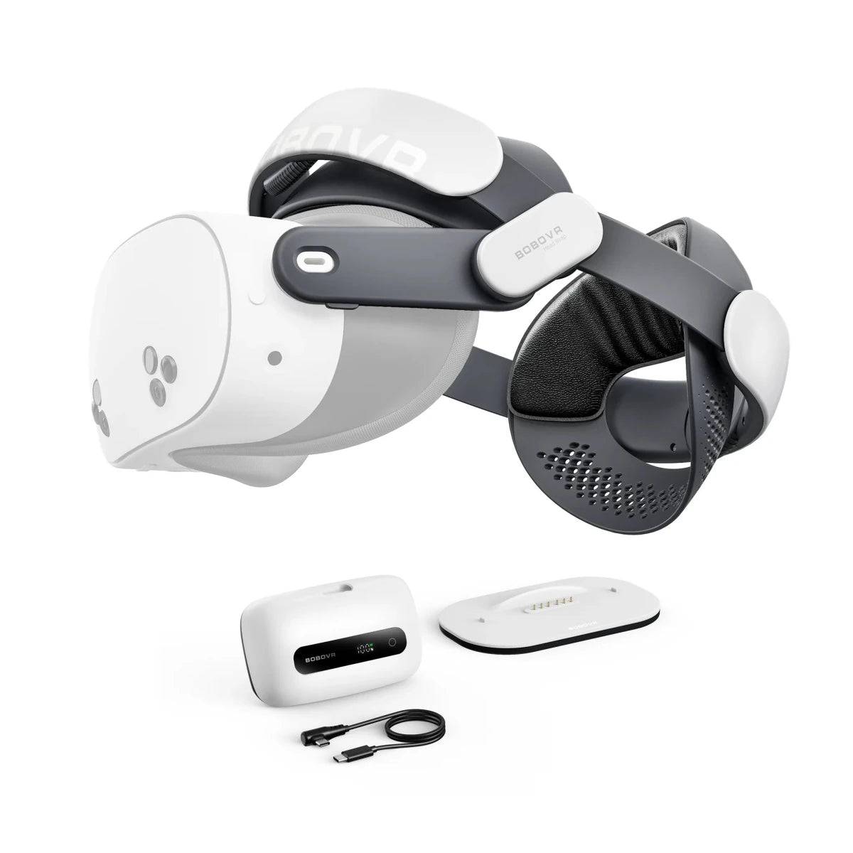 BOBOVR M3 Pro+ huvudrem med 6500 mAh batteri för Meta Quest 3 / 3S