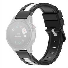 För Garmin Fenix 7X / 7X Solar / 6X / 6X Pro / 5X Sapphire / 5X Puls / Enduro Silicone Watch Band Quick Release Watch Arm Chain Stripes 26 mm klockband med metallkontakt