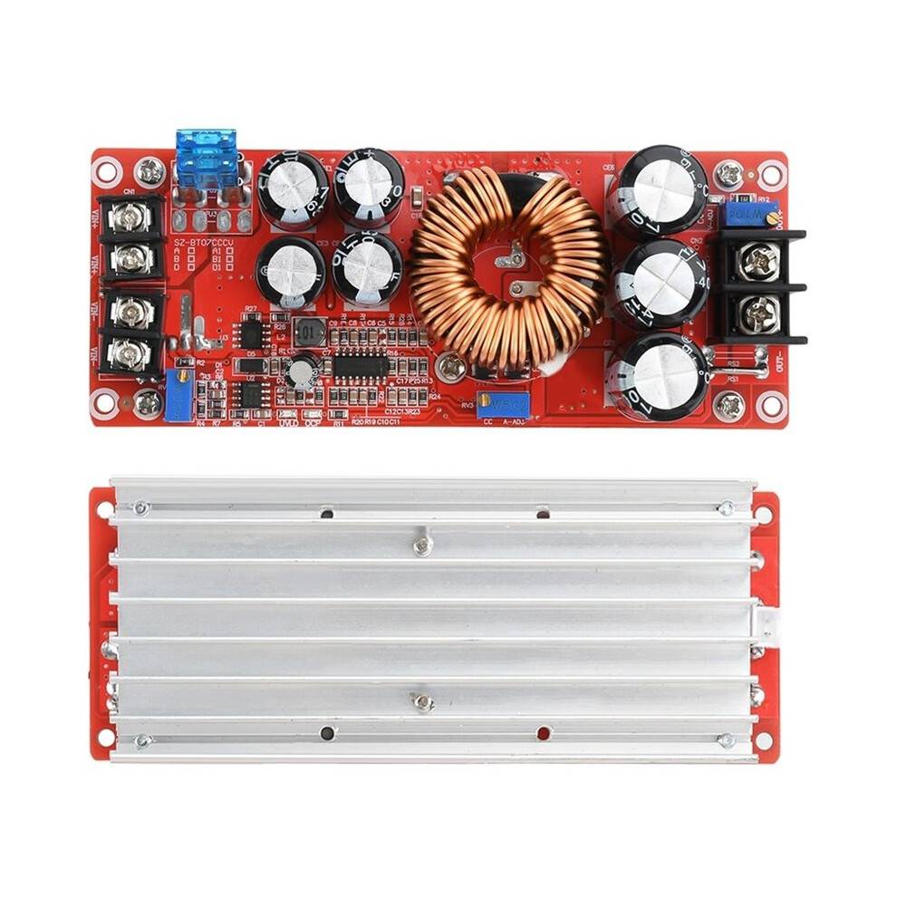 1200W 20A - Step- Converter, 10-60V to 12-80V Adjustable Step- Power Supply Module