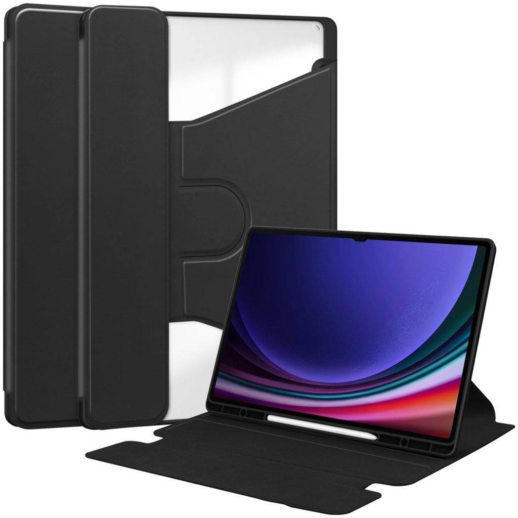 Samsung Galaxy Tab S10 Ultra etui med drejeligt stativ - Sort