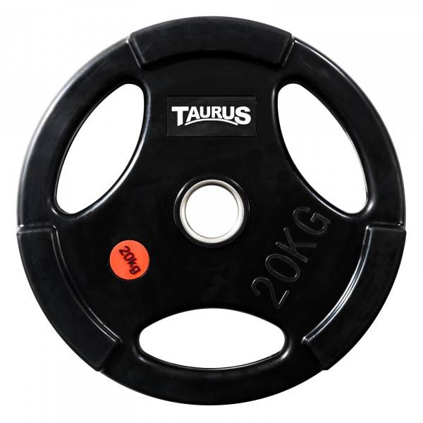 Taurus 3G vægtskive 50 mm gummibelagt 20 kg