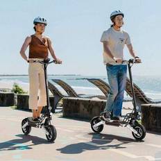 TODIMART G2 elscooter för vuxna, nominell effekt 500W, maximal räckvidd 60-65 km, 10-tums slanglösa terrängdäck, hopfällbar för enkel förvaring - Silver