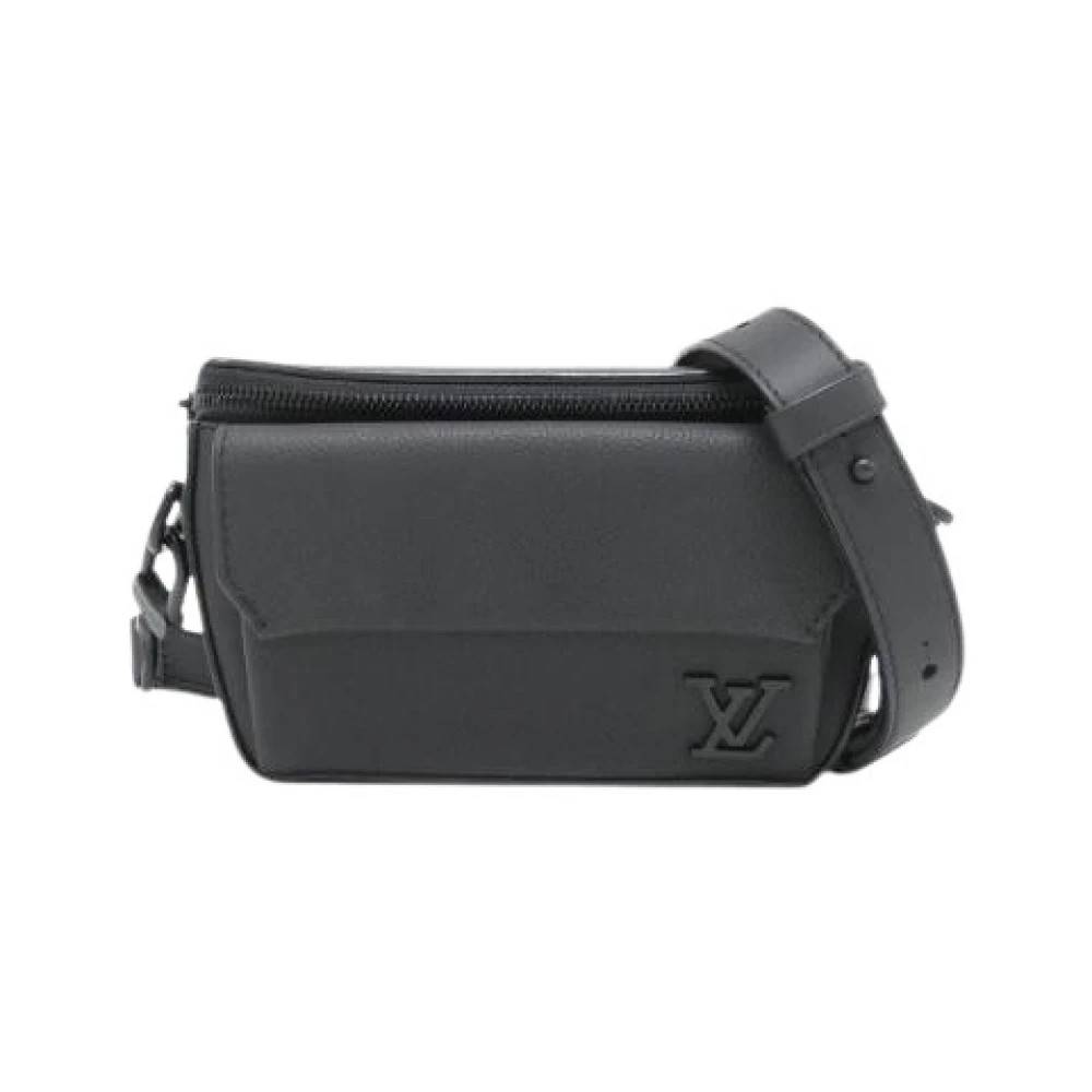 Louis Vuitton Vintage Pre-owned Aerogram Calf Skuldertaske - Vintage - Dame - Sort - ONE SIZE - Uld