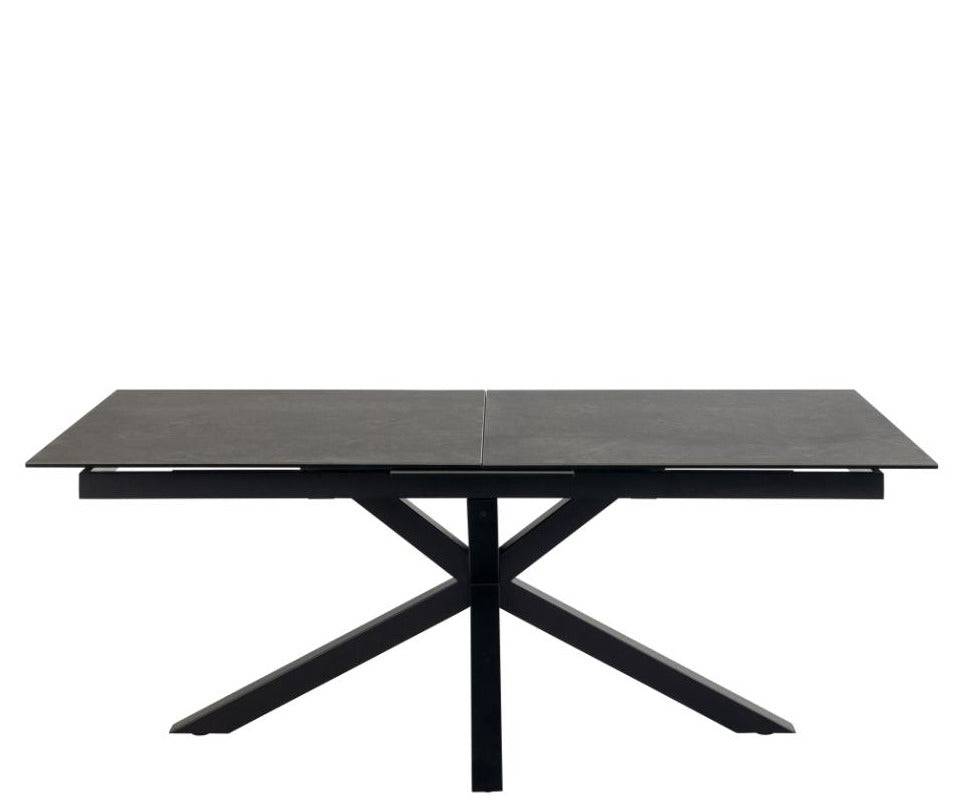 Heaven spisebord - m/udtræk - 200/240x100 - ceramic black Fairbanks rough