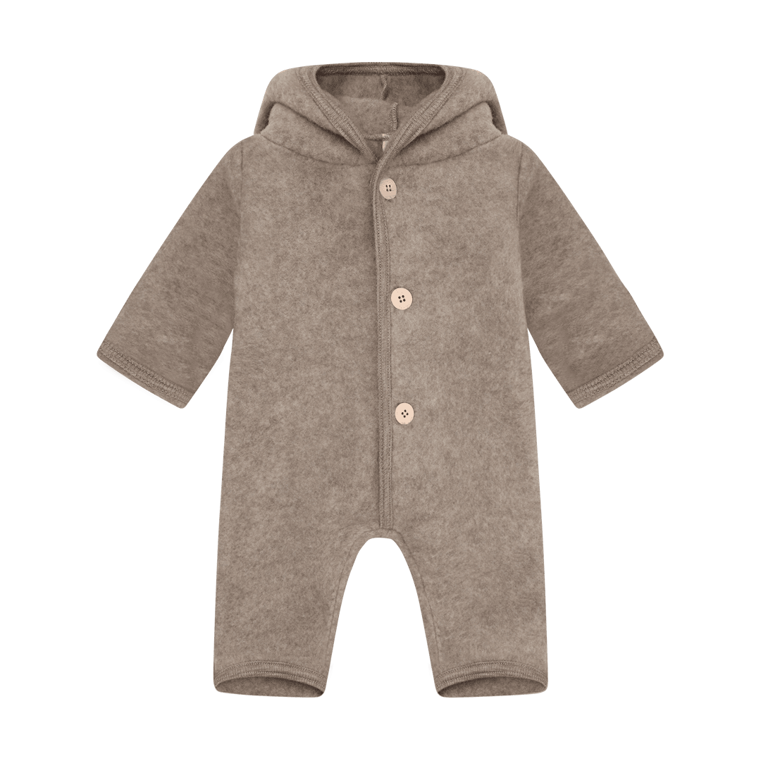 Huttelihut Barnevognsdragt Af Uld Savannah Melange Savannah Melange-56 cm Uld Brun 56 cm
