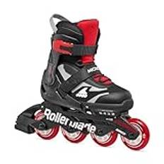 Rollerblade MICROBLADE, inline-skridskor för pojkar, barn Urban skateboards, svart/röd, 36,5–40,5