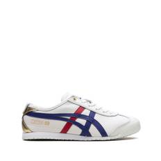 Onitsuka Tiger - Mexico 66 White/Blue sneakers - herr - gummi/läder/läder - 25 - Vit