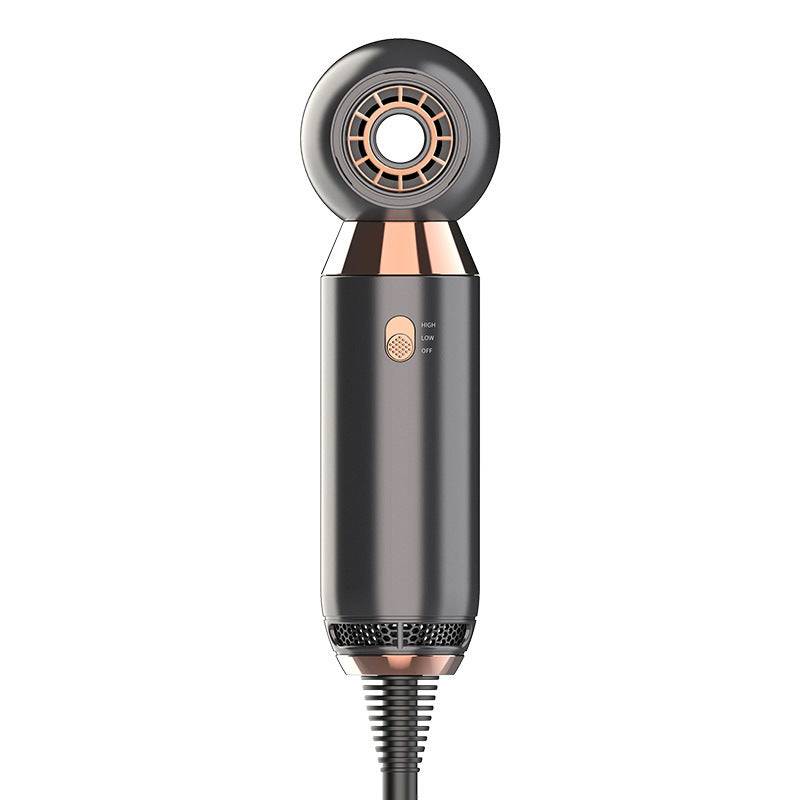 Professional One Step Portable Mini Leafless Hair Dryer - Golden Gray / EU