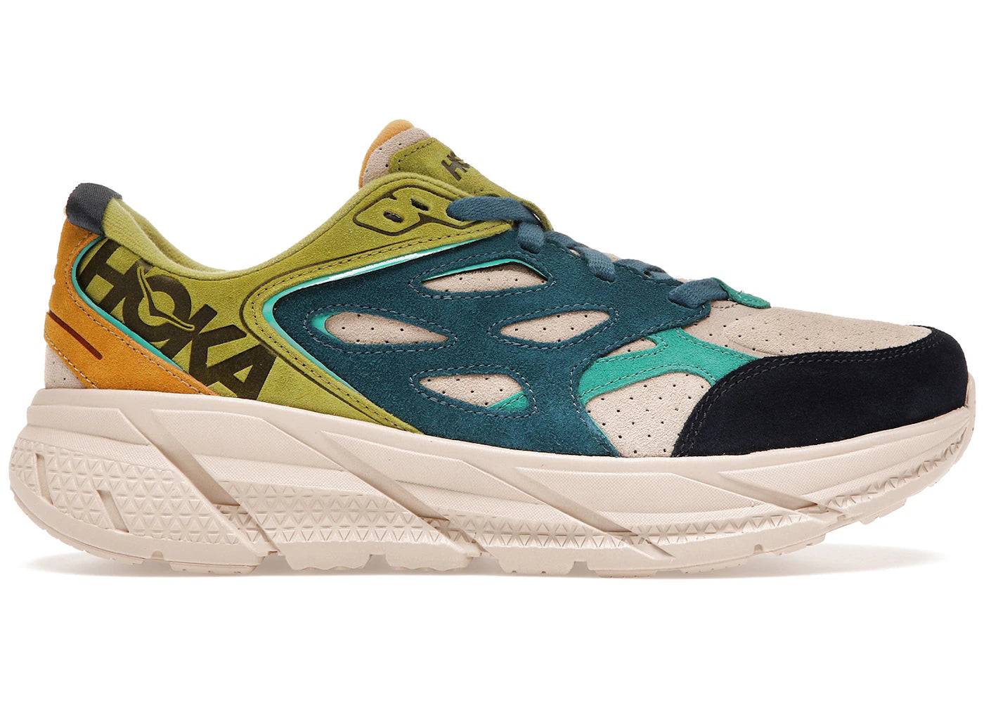 Hoka One One Clifton L Suede Shifting Sand - UK 7