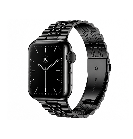 Apple Watch (42/44/SE/45/46/49mm) - Butterfly Stål Urlænke - Sort