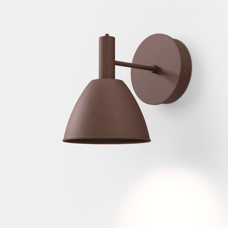 Mini Bauhaus 90 W1 væglampe Lumini - Brun