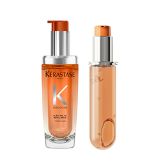 Kérastase Discipline Oleo-Relax Hair Oil Refillable Bottle 75ml & Oleo-Relax Hair Oil Refill Capsule 75ml Duo