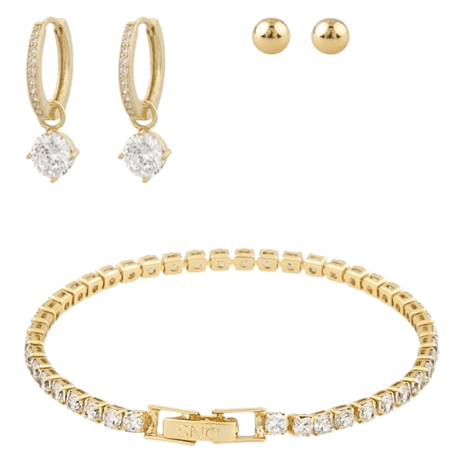 Snö Of Sweden Joy Christmas Set 16 Gold Clear