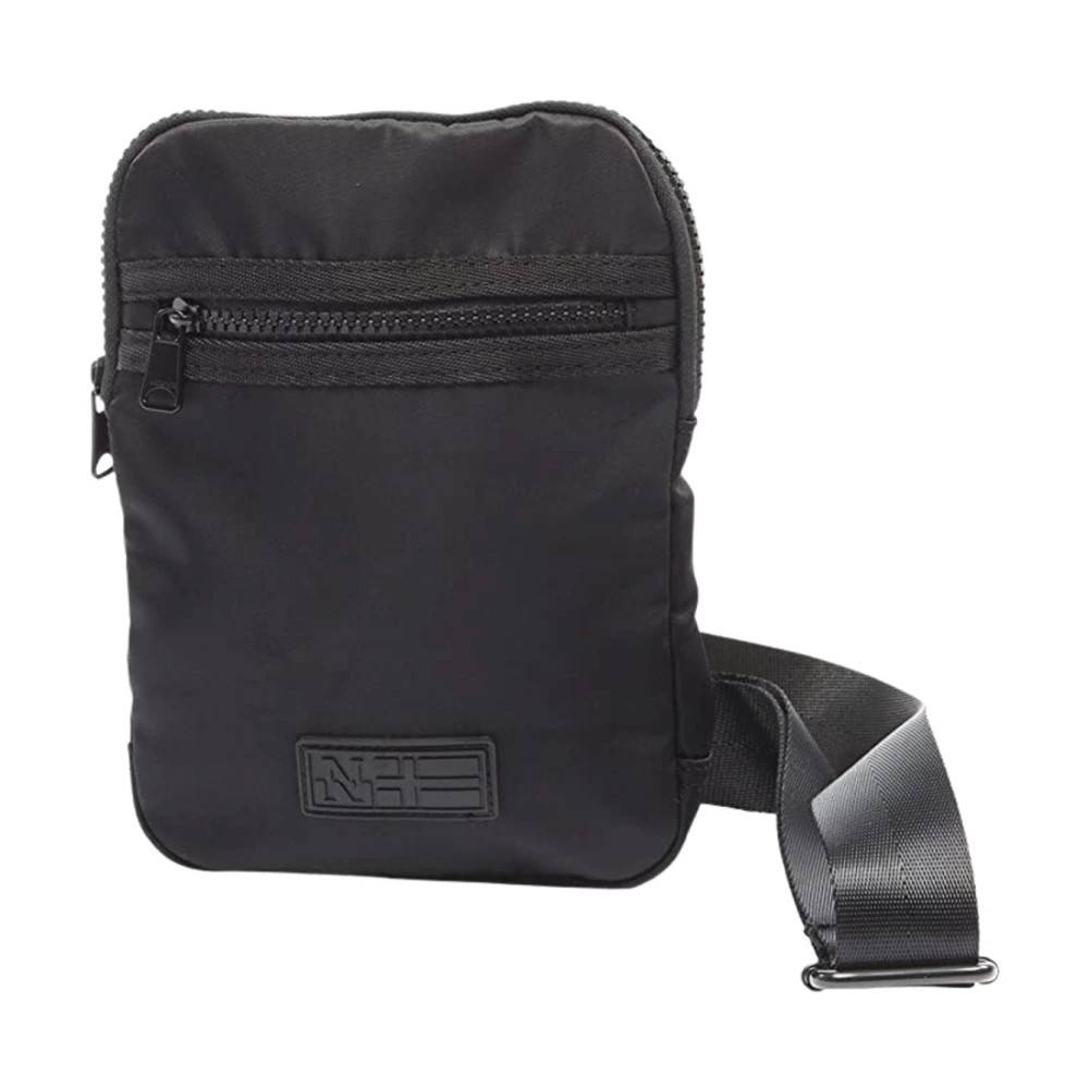 Napapijri Sort Crossbody Taske Unisex - Tasker - Herre - Sort - ONE SIZE - Uld
