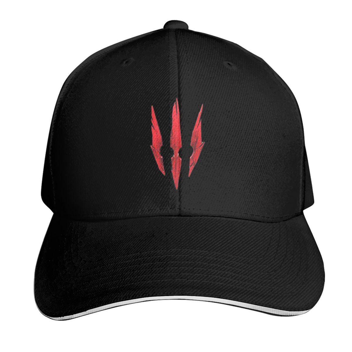 Witcher 3 Logotyp Basebollkeps Sommar Strand Resa Streetwear Hip Hop Trendig Vintage Retro Broderad pink