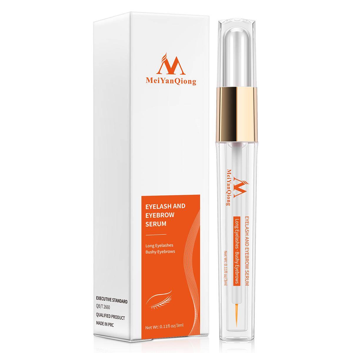 Örtbehandlingar för ögonfransstillväxt Flytande serumförstärkare Ögonfransar Längre Tjockare Bättre än ögonfransförlängning Kraftfull makeup 1pcs