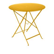 Fermob - Bistro Table Ø 77 - Honey - Balkong- och cafébord - Gul - Metall