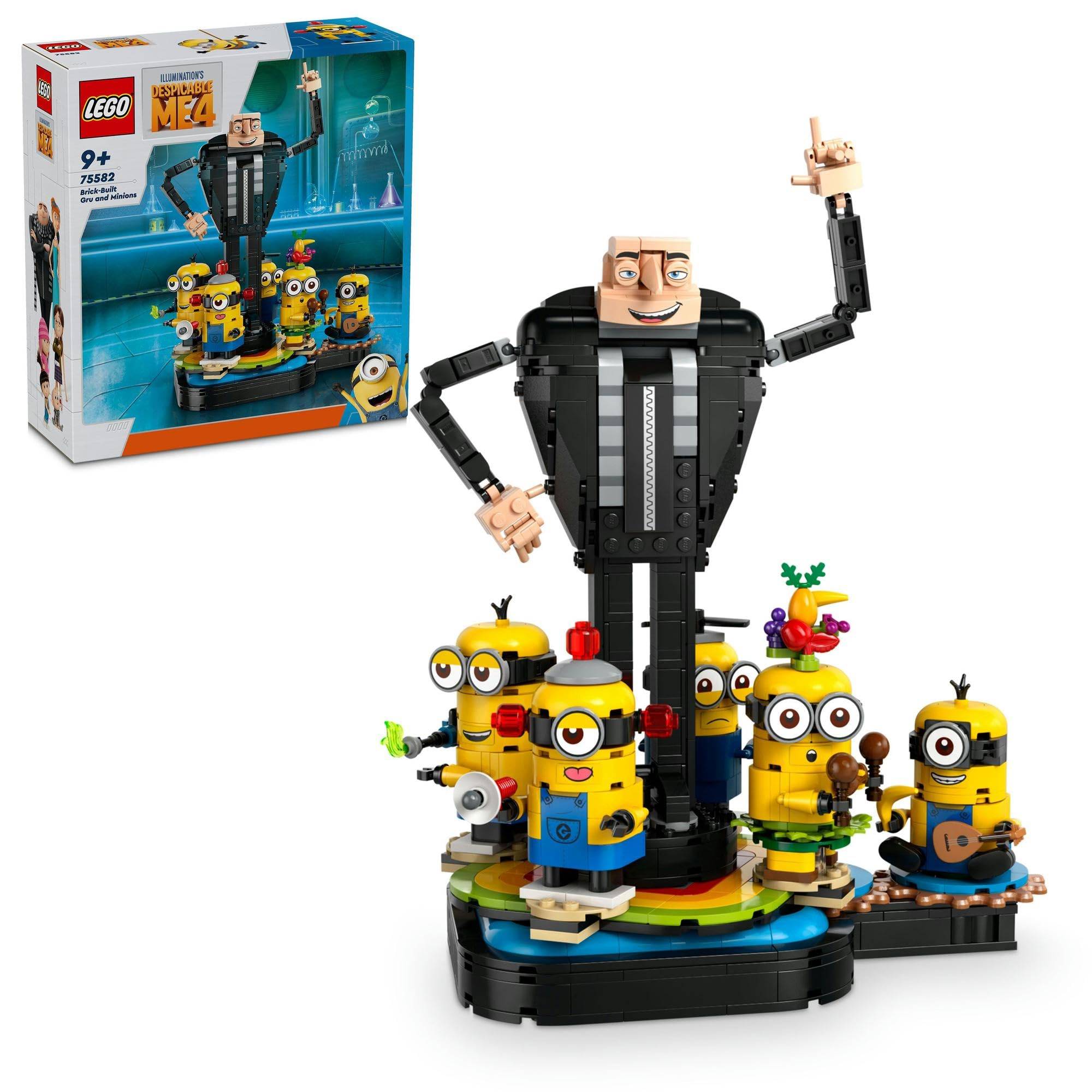 LEGO Minion Gru and Friends Toy, Gift for Birthdays, Christmas, Girls, Boys, and Kids Ages 9, 10, and 11, Pretend Play, Pretend Play, 75582