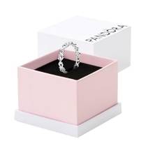 PANDORA Knotenherzen Ring aus Sterling-Silber aus der PANDORA Moments Kollektion, Größe: 56, 198018-56