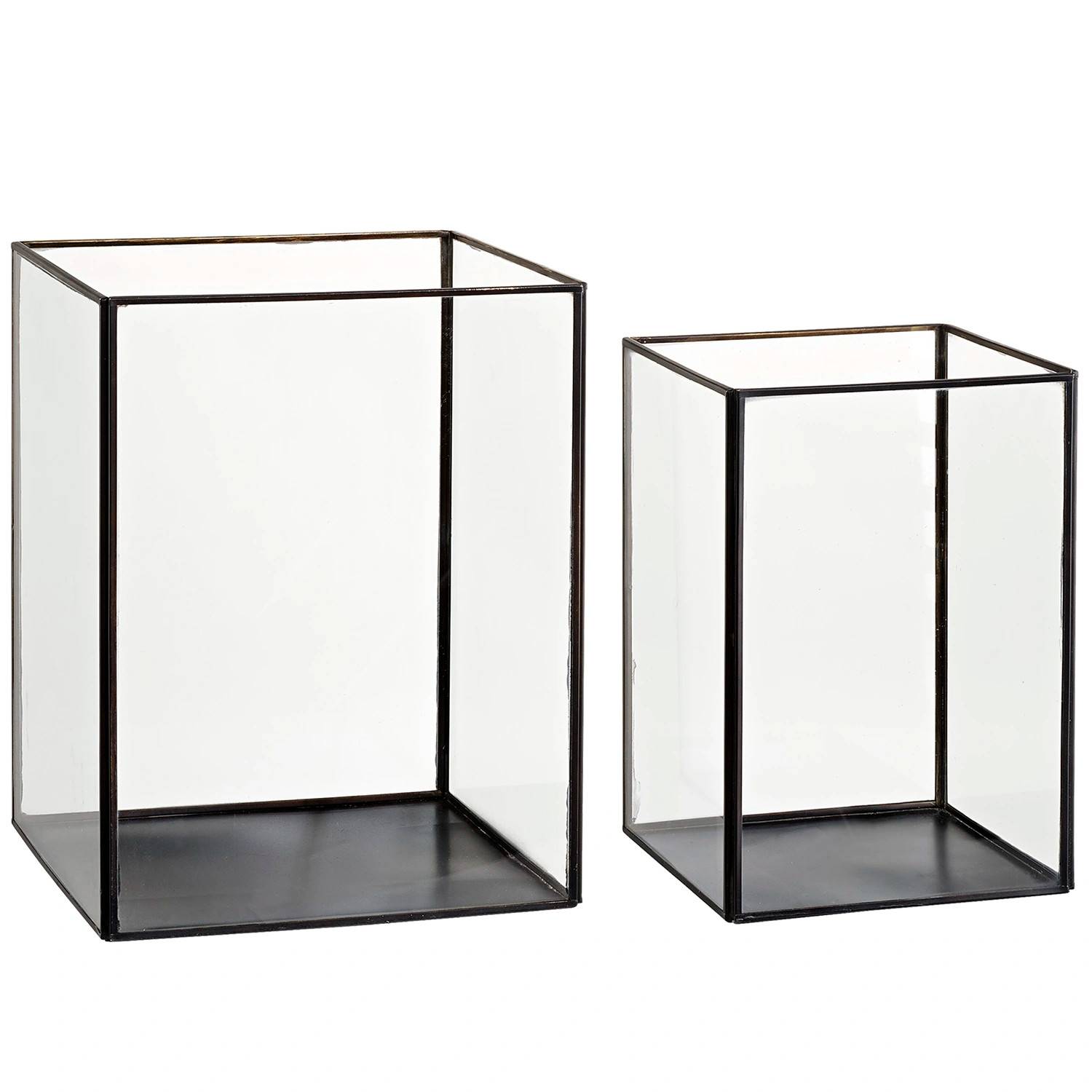 Lausanne ljuslykta Antique bronze 2-pack - Mörkgrå