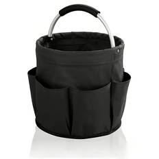 TEMU Barrel-shaped Tool Organizer Portable Worker Work Tools Storage Bucket Tool Storage Bag Small Tool Storage Pouch Garden Handheld Bag Multi-opening Carrying Tool Bag
