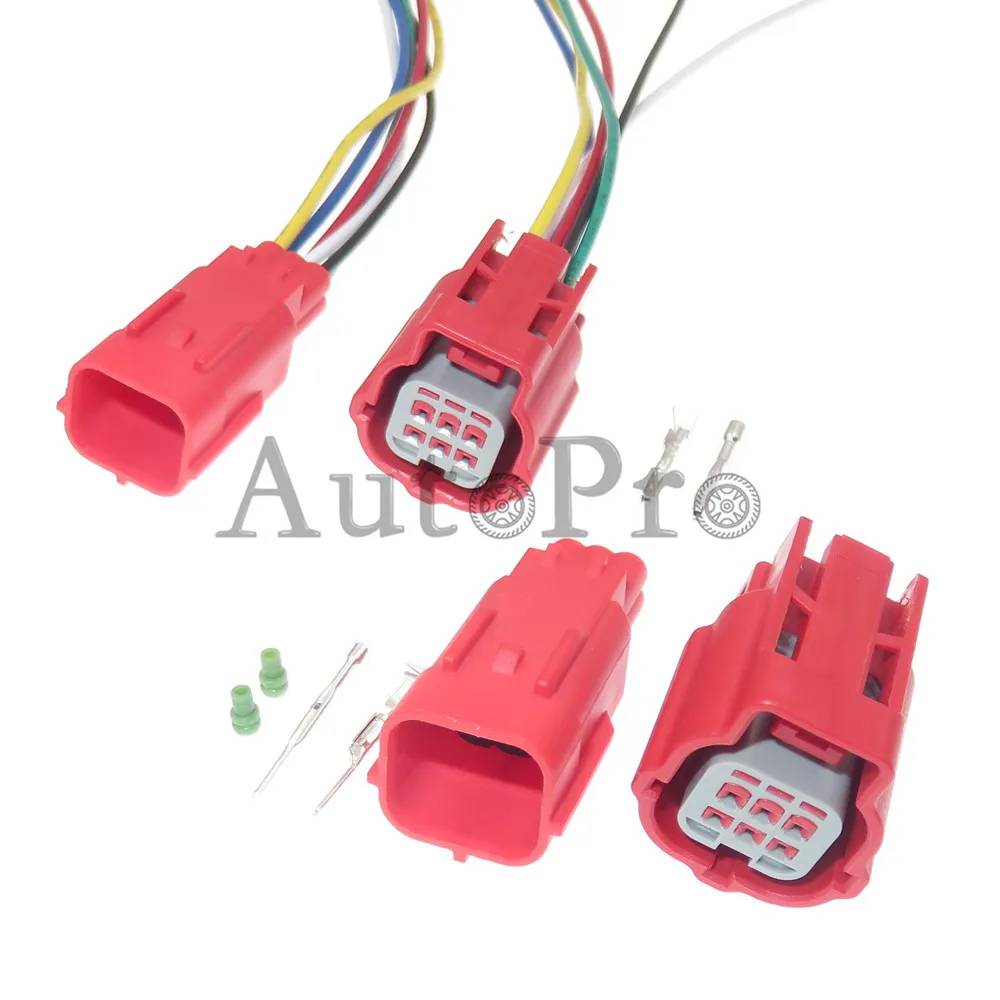 1 Set 6 Hole AC Assembly Car OBD Diagnostic MWTRB-06-1A-R MWTPB-06-1A-R Cable Socket Auto Small Current Low Power Connector