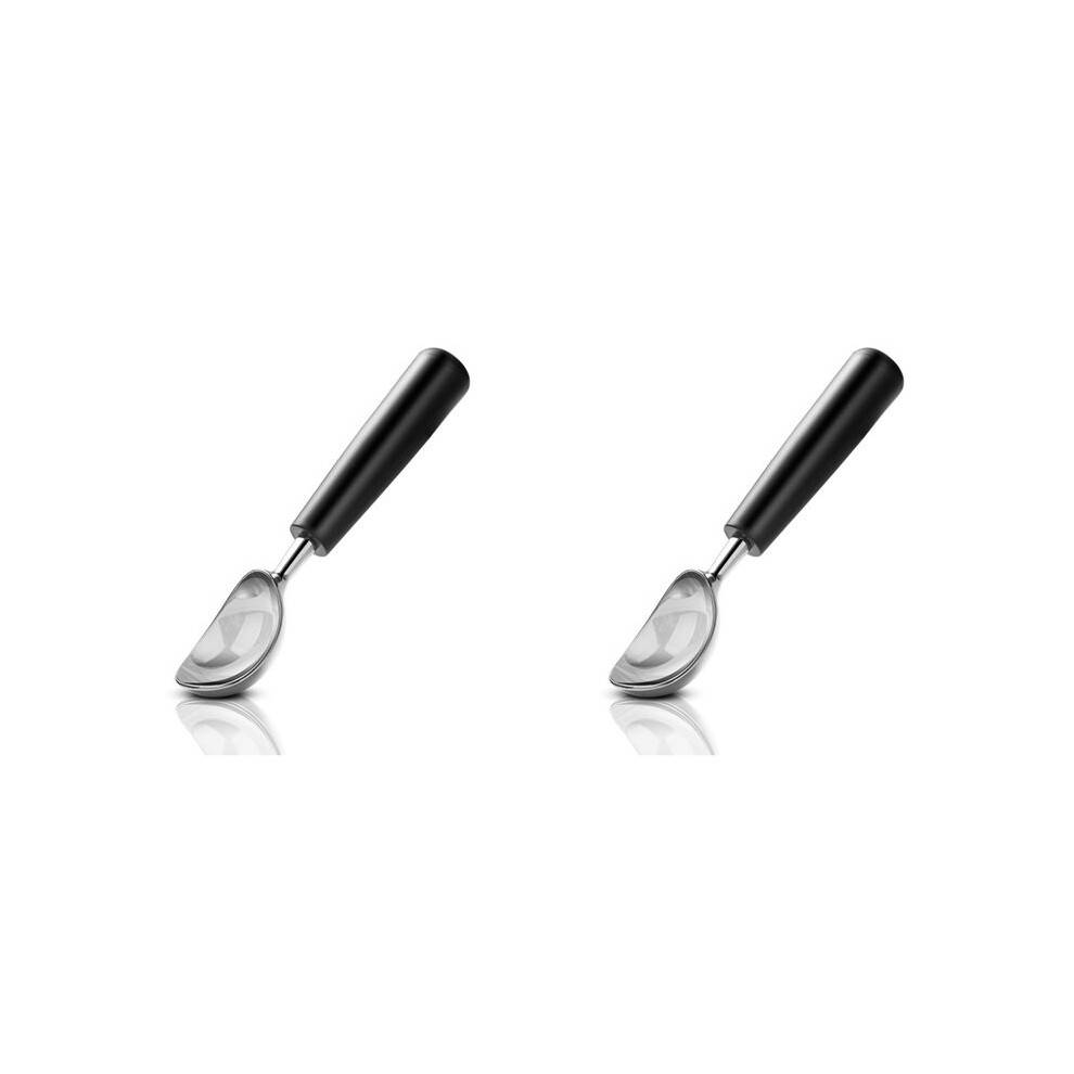 2X Ice Cream Scoop Stainless Steel, Ice Cream Scooper Professional Large Ice Cream Scoops with Non-Slip Rubber Handle