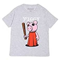 Popgear Flicka gris baseball fladdermus t-shirt ljung grå mode, Gråmelange, 14-15 År