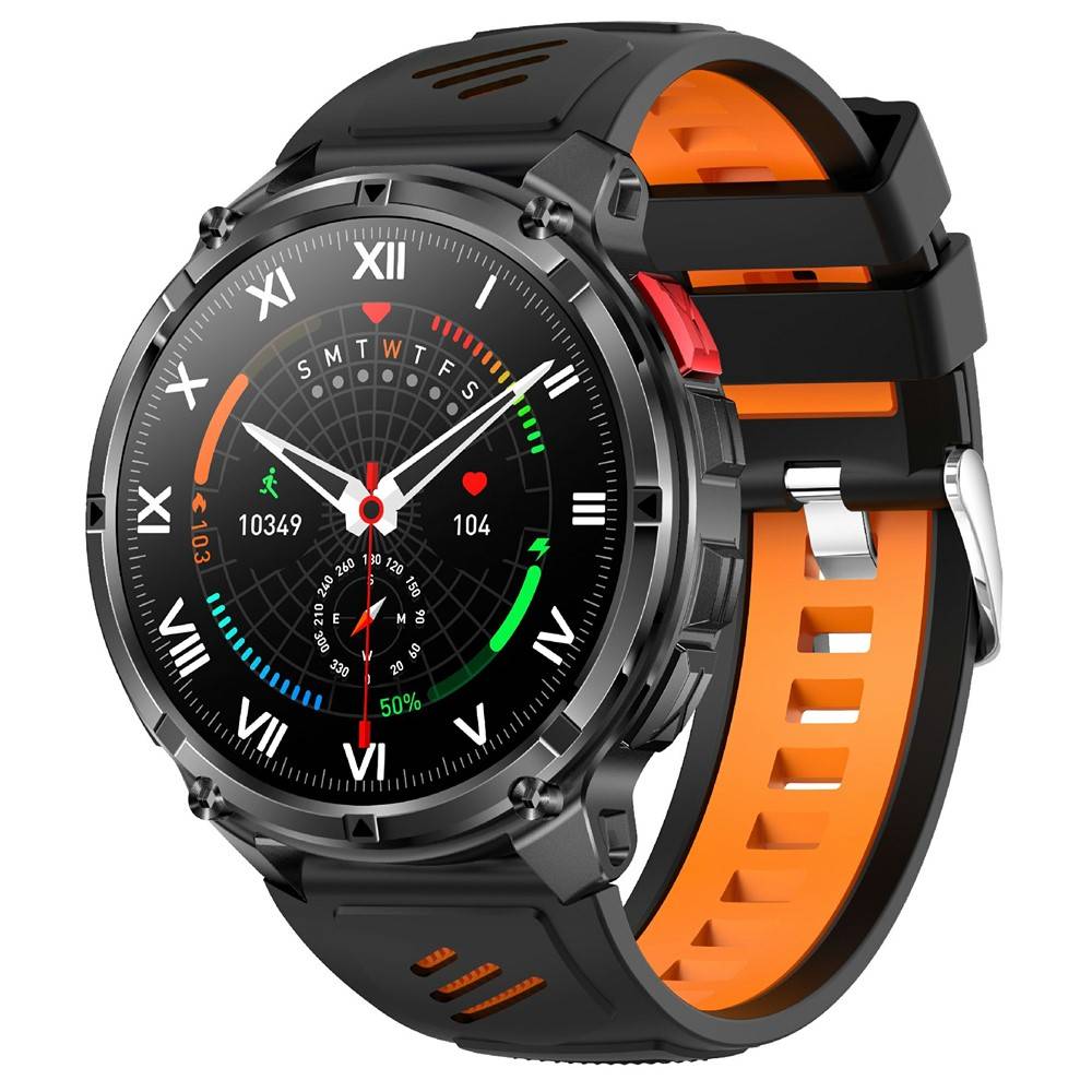 Aktiv Smartwatch - Vattentät - Svenska - samtal - iOS/Android - Orange/Svart