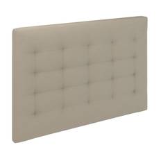 Kinnabädden - Jupiter Trensad Vägghängd Sänggavel Sand 140cm från Sleepo - Beige (BxHxD: 140x108x8cm)