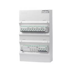 PRO-AUTOMATIC Gruppetavle færdigmonteret UG12 Hvid, HPFI 40A 30mA, 3xC10 1P+N, 1xC10/30mA 1P+N, 1xC13 3P+N, 1xC16 3P+N, 1xTransient
