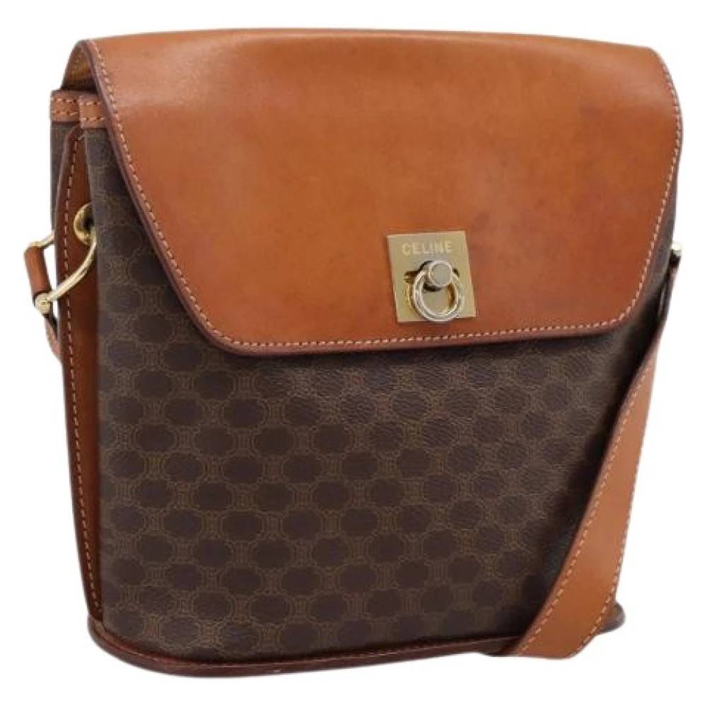 Celine Vintage Pre-owned Vintage Skuldertaske - Vintage - Dame - Brun - ONE SIZE - Uld
