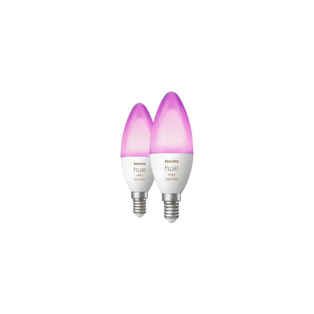 Philips Hue White and Color Ambiance E14 2-pack LED-Lampa