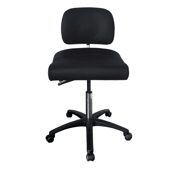 PHE Lab Master Kontorstol, ergonomisk - 47 - 66 cm Nevotex Stof Sort 32 - 39 cm Lav Ryg