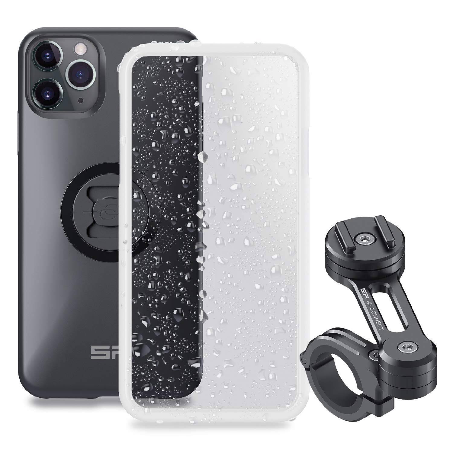 SP Connect Daytona Motorcycle Phone Holder 53923 Moto Compatible with iPhone 11 Pro Max and 16728 Bundle, (XS Max) svart