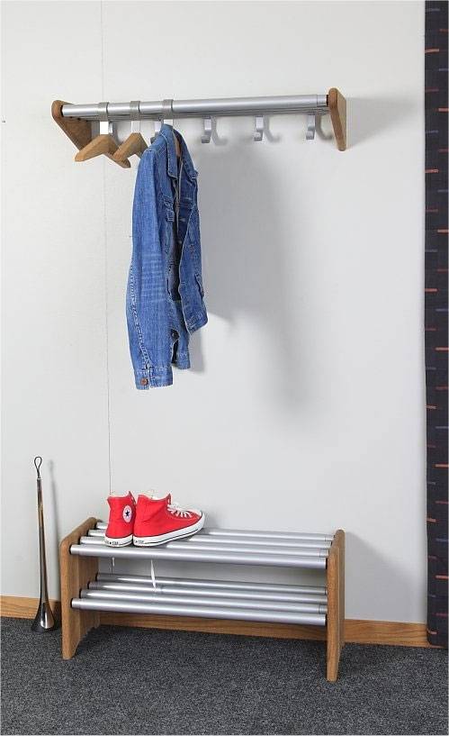 Moa skohylla och hatthylla paket 50-80cm ek