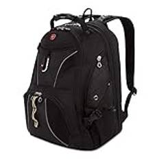 SwissGear ScanSmart 17-tums datorryggsäck, svart/silver, Svart/silver, 17-Inch, Svart/silver