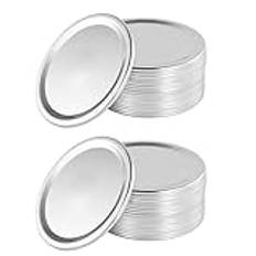 Cabilock Glasflaska 24St Bred Mun Canning Lids Tinplate Mason Jar Lids Canning Jar Lids Set F?r Mason Jar Ball Jar Canning Lid F?rvaring 86MM Mason Jar Lock Lid Omslag