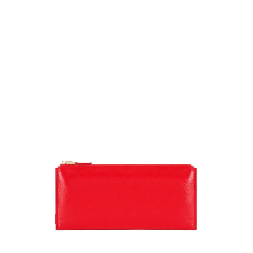 Elisabetta Franchi Clutch-taske med patenteffekt - Tasker - Dame - Rød - ONE SIZE -