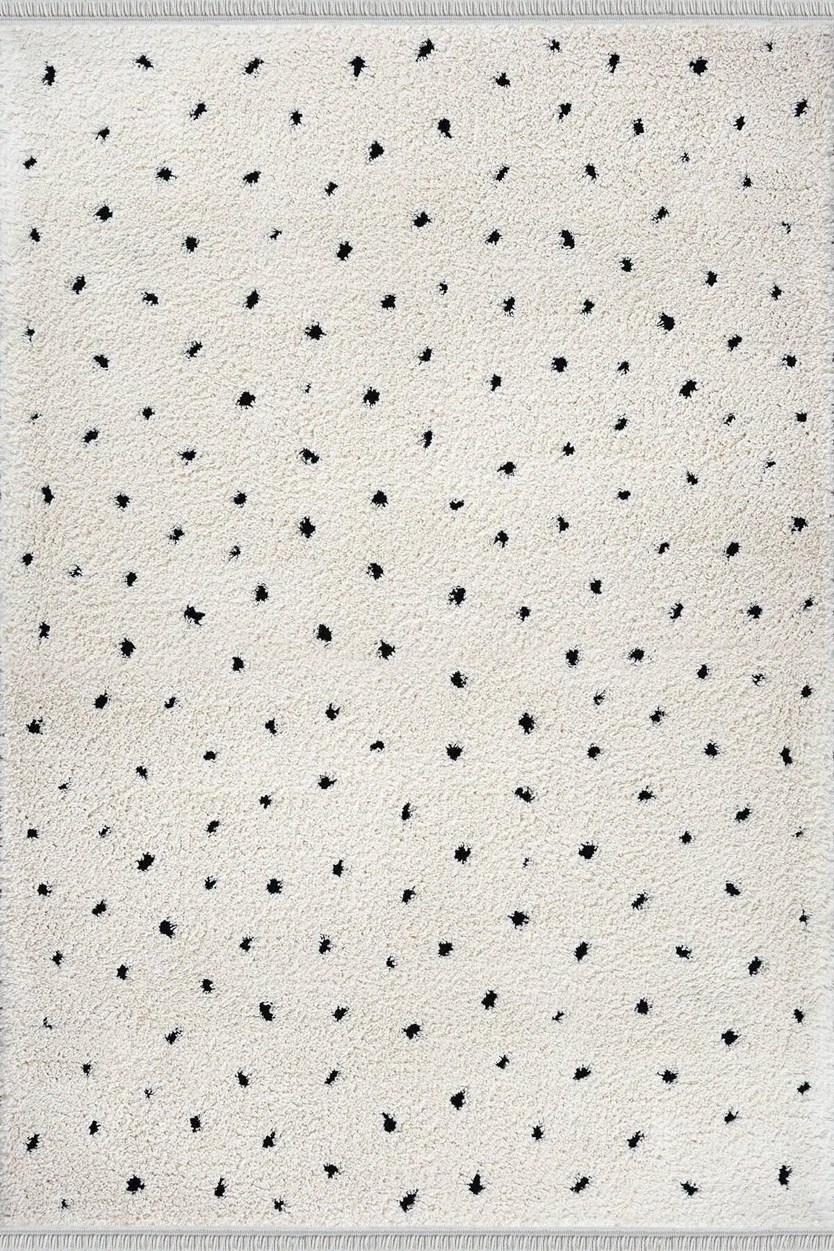 Ideal Shaggy Tæppe - 80406 260-Creme (Rundt).