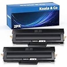 Koala & Co Pack of 2 106A tonerkassett kompatibel med HP 106A W1106A svart toner med chip för laser 107w MFP, 135wg, 137fwg, 135w, 137fnw, 135a, 107a, 107r, 135r bläckpatron