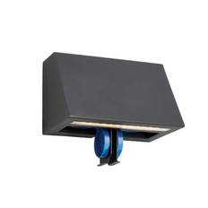 Vägglampa Norlys Ski med Uttag Svart